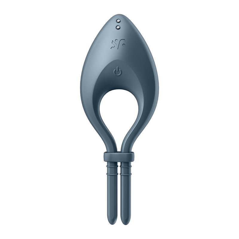 Satisfyer bullseye - cock ring - grey, Product front view  | Flirtybay.com.au